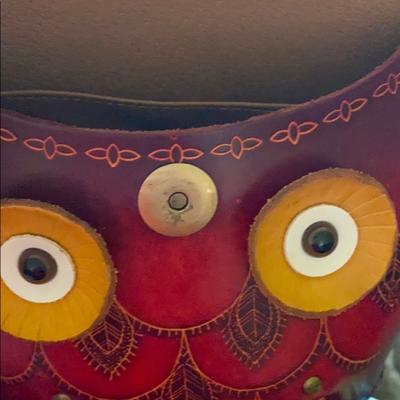 Leather owl purse - Picture 5 of 8